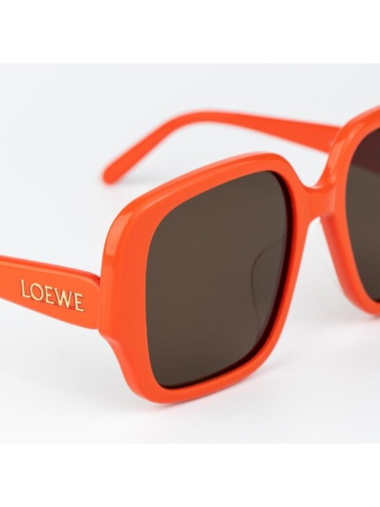 Loewe Women Sunglasses Shiny Orange Brown Square LW40134U 42E NEW AUTHENTIC main image 6
